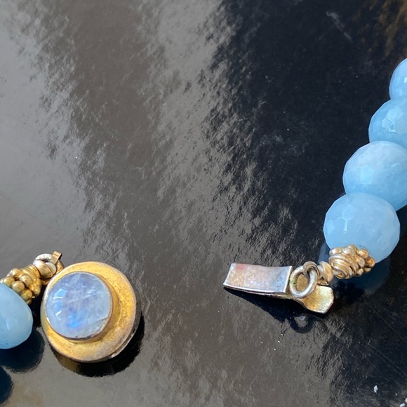 Necklace blue stone - Picture 3 of 4